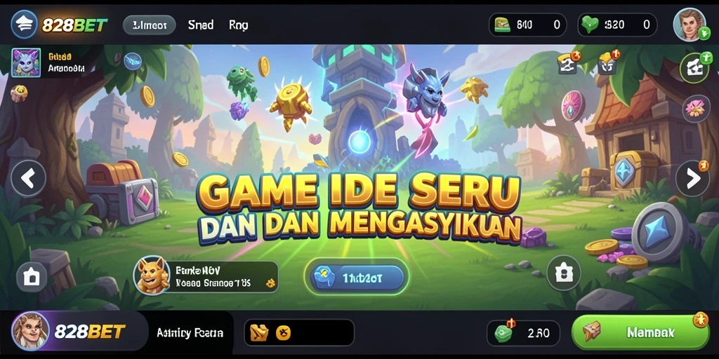 Tampilan gameplay Idle dari 828BET yang menarik dan menyenangkan.