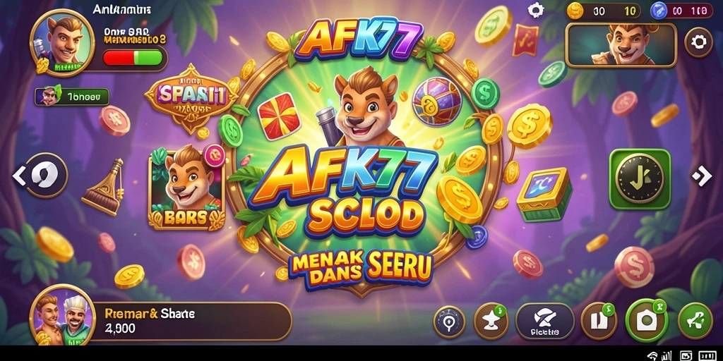 Tampilan gameplay menarik dari AFK77 dengan fitur slot yang menawan.