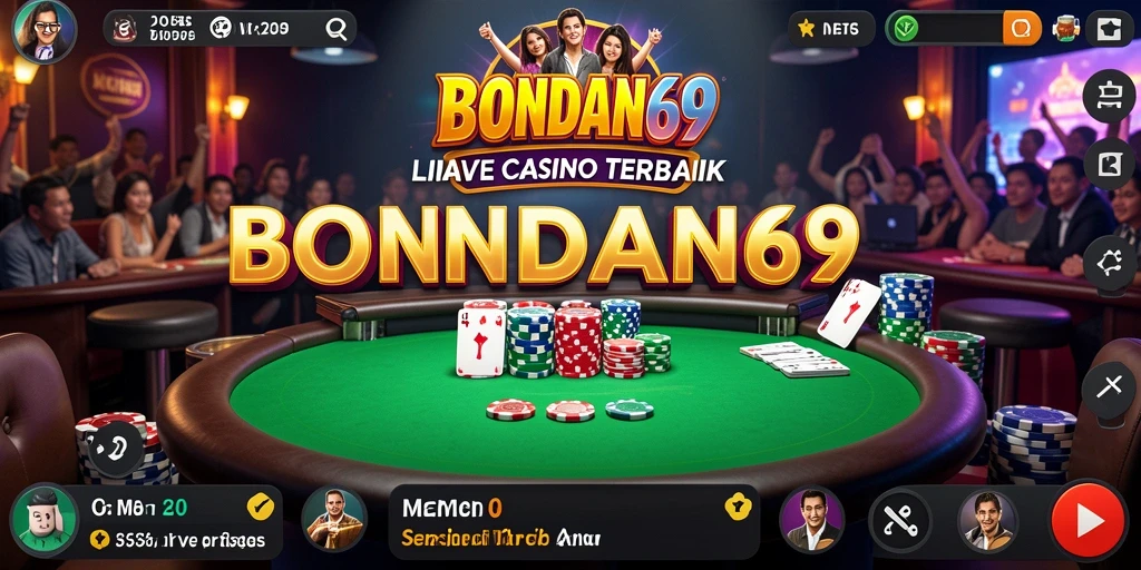 Tampilan grafis memukau dalam permainan Live Casino BONDAN69.