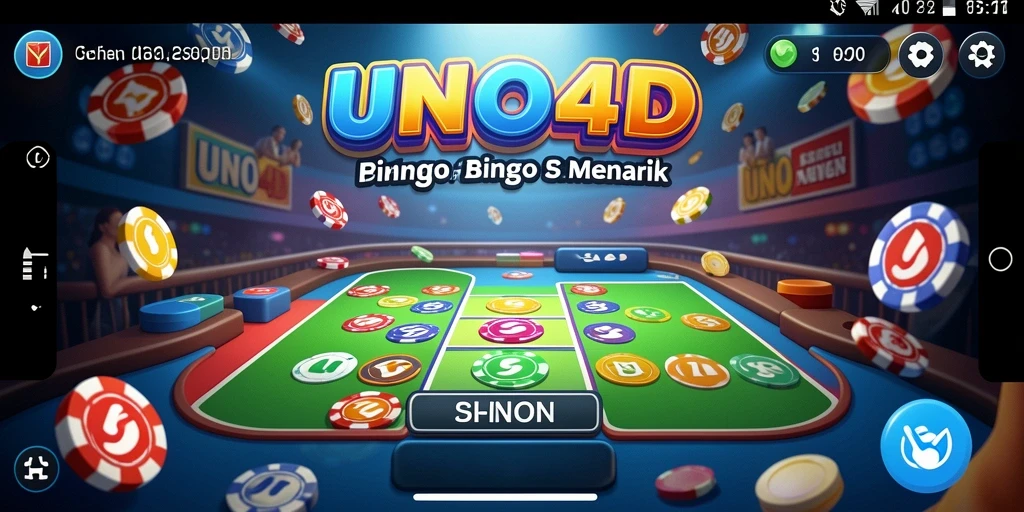 Tampilan gameplay seru dalam permainan Bingo UNO4D.